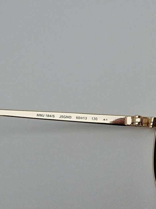 Marc by Marc Jacobs MMJ184/S J5GNO Gold Frame Brown Lens Aviator Sunglasses 60mm main image 7